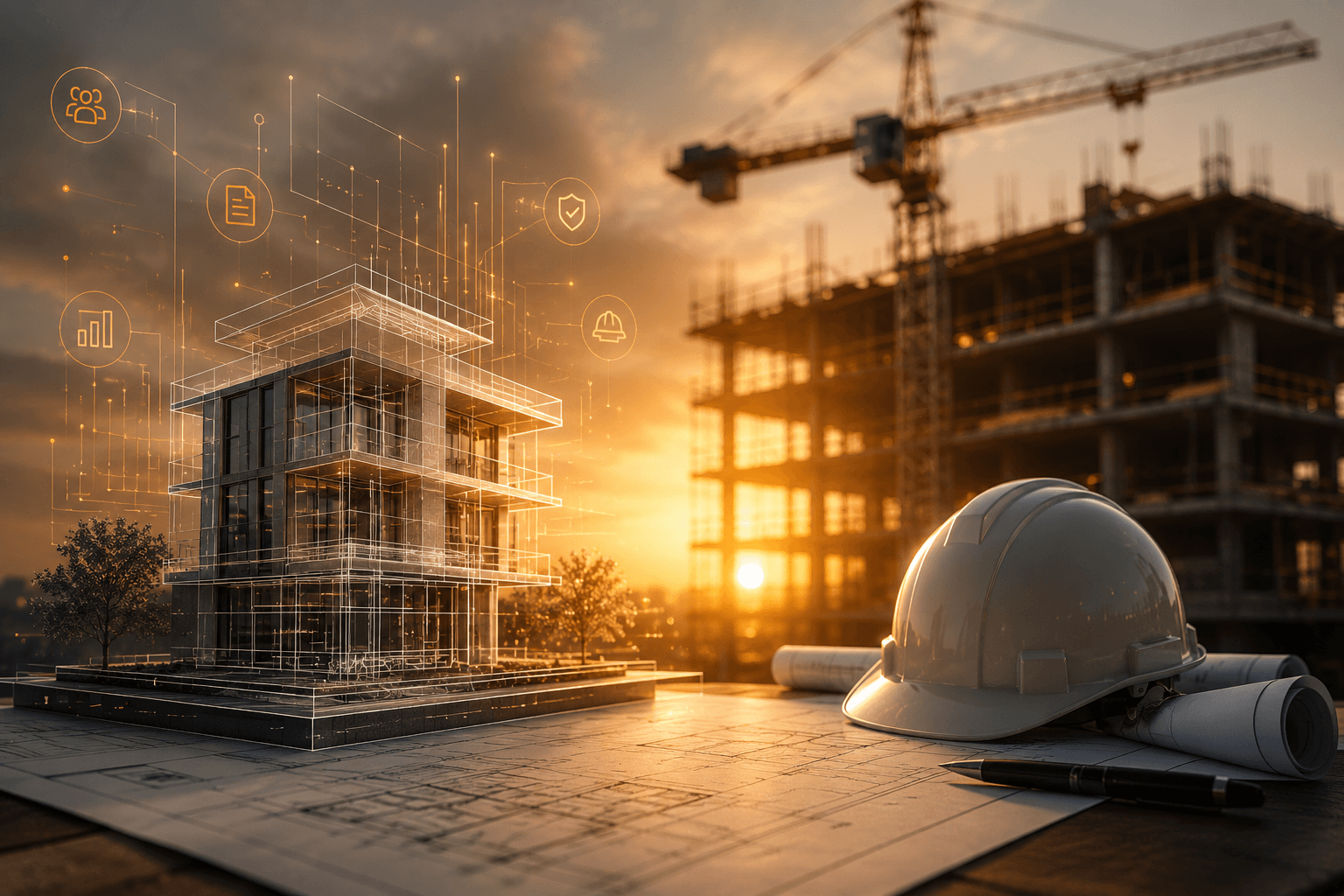 Construction team using ConstraQ to keep project work visible